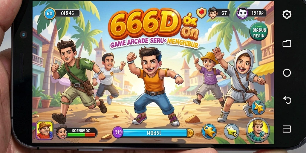 Screenshot gameplay 66D yang menunjukkan aksi seru dalam arcade.