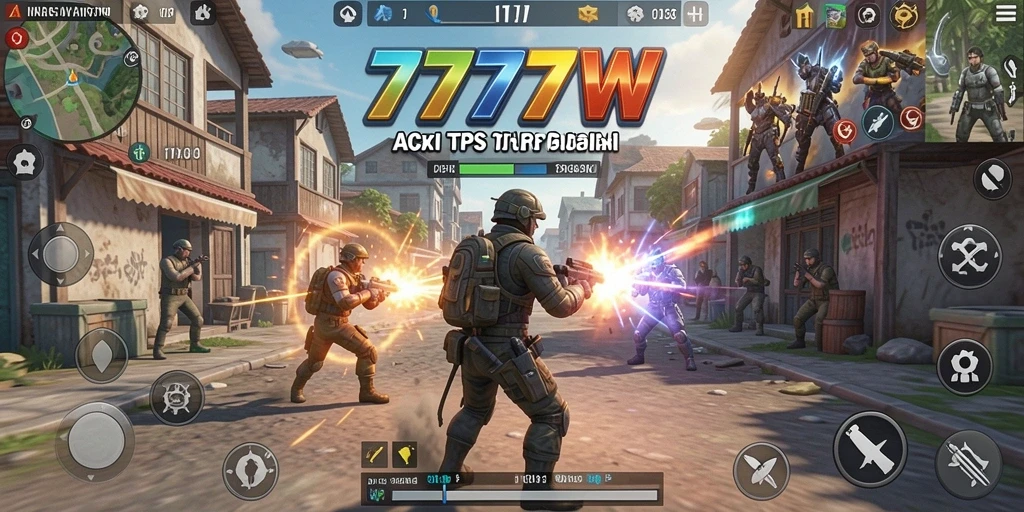 Gameplay seru dan penuh aksi di 7777W.