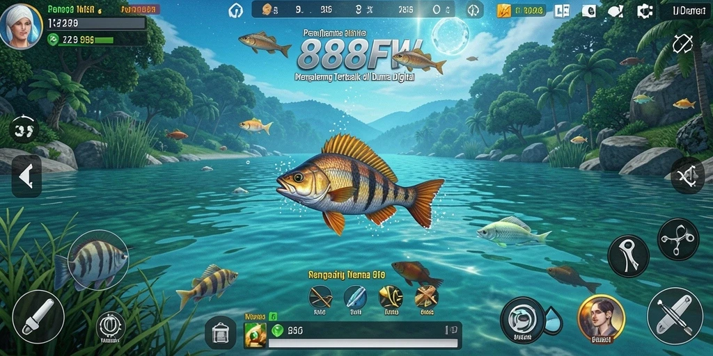 Tangkapan ikan besar di gameplay 888FW yang seru.
