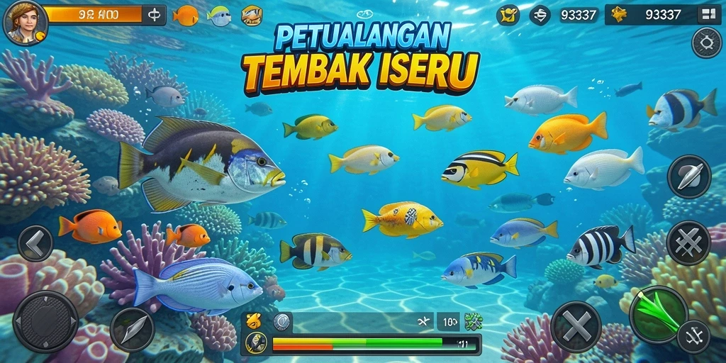 Screenshot menampilkan petualangan Tembak Ikan yang seru dan penuh aksi.