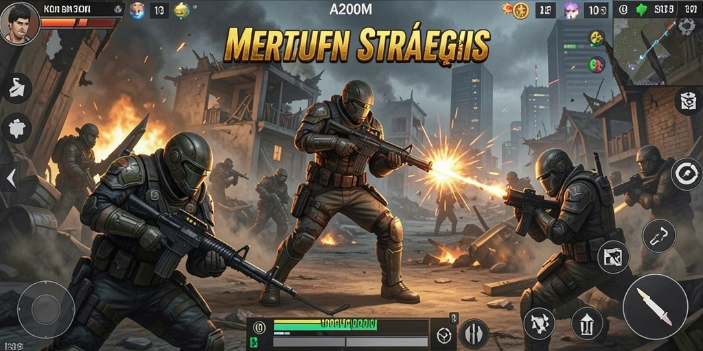 Tampilan gameplay A200M yang mendebarkan dan penuh strategi.