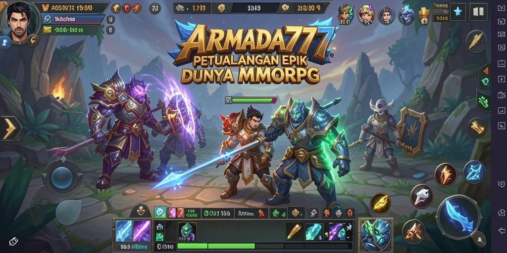 Tampilan memukau dari gameplay ARMADA777 dalam petualangan MMORPG.