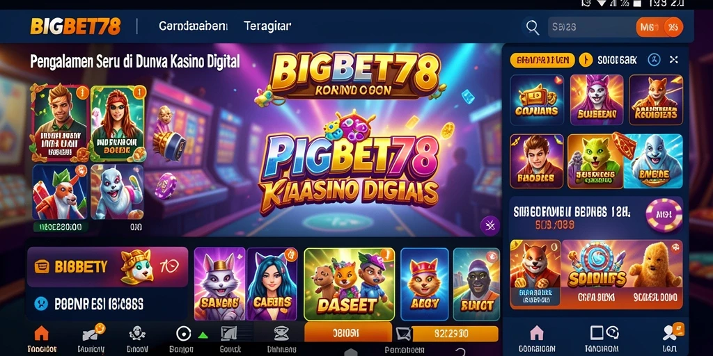 Tangkapan layar BIGBET78 menampilkan gameplay Kasino yang menarik dan interaktif.