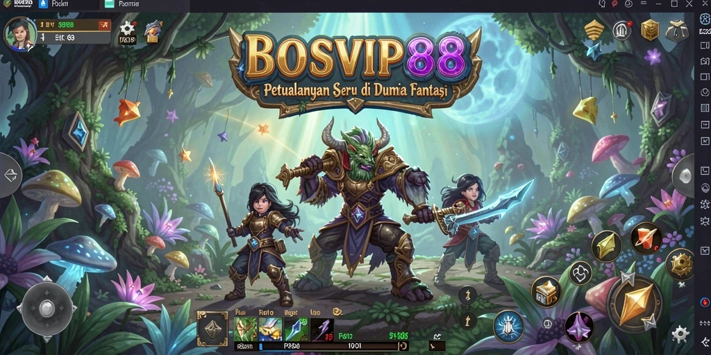 Tampilan gameplay seru dalam dunia petualangan yang mengasyikkan.