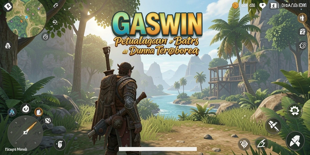 Tampilan gameplay GASWIN yang menakjubkan dalam dunia terbuka.
