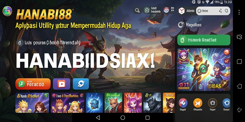 Screenshot utama HANABI88 menunjukkan antarmuka pengguna yang intuitif.