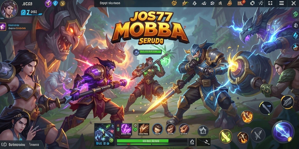 Tampilan gameplay seru JOS77 dengan karakter beraksi.