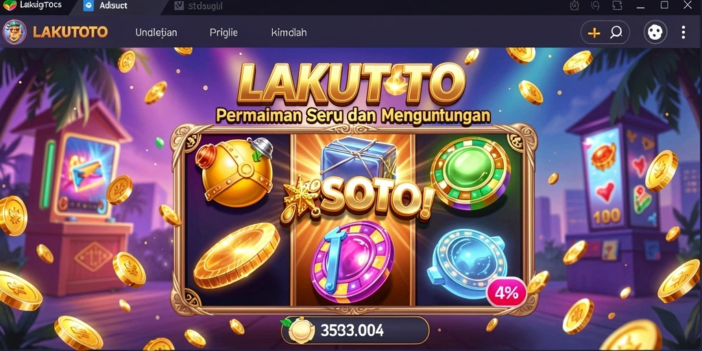 Tampilan gameplay menarik dari LAKUTOTO yang seru.