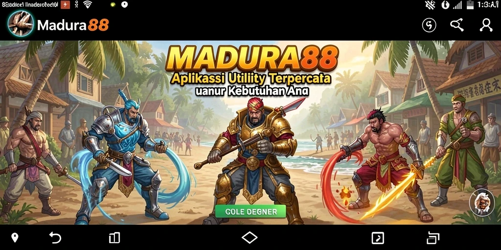 Tampilan antarmuka MADURA88 dengan fitur efisien untuk pengguna.