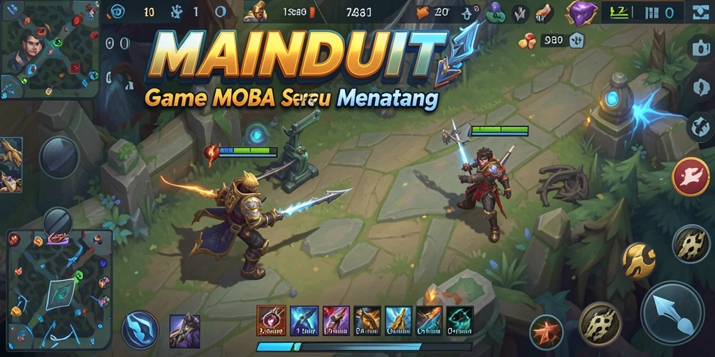 Tampilan aksi seru dalam <strong>MAINDUIT</strong> dengan pertempuran strategis.
