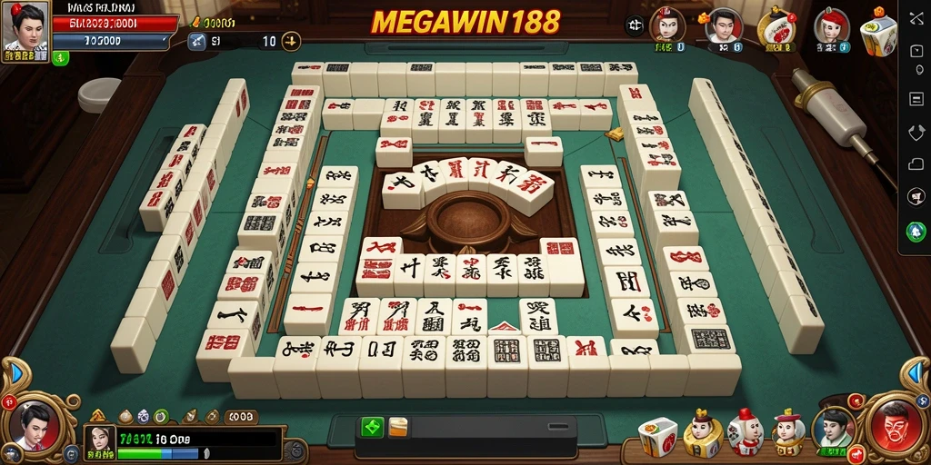 Tampilan menarik gameplay Mahjong di MEGAWIN188.