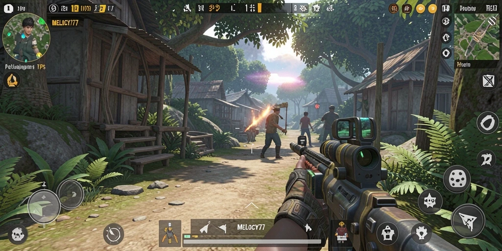 Gameplay mendebarkan dalam dunia TPS yang memukau.