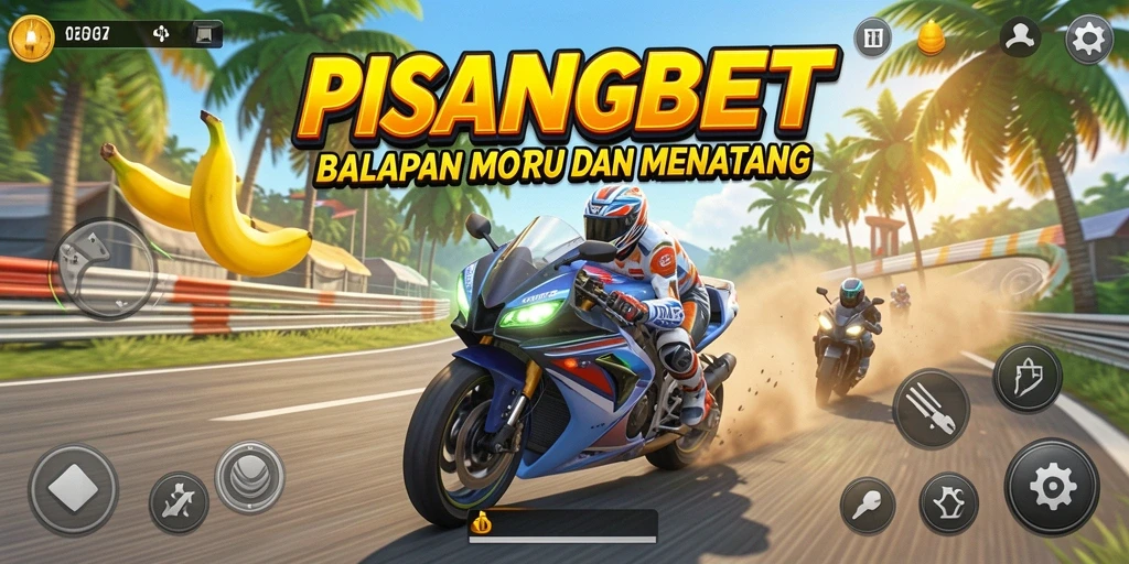 Tampilan mendebarkan dari balapan motor di PISANGBET.
