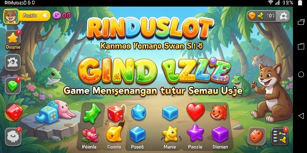 Tampilan gameplay menarik RINDUSLOT dengan berbagai teka-teki menantang.