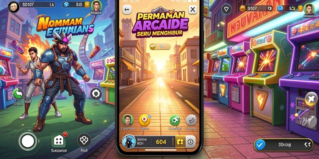 Tangkapan layar menunjukkan gameplay seru dan menantang di SD107.