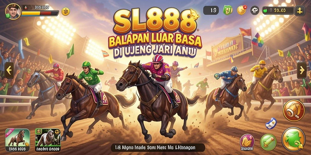Tampilan gameplay Racing yang menegangkan dan penuh aksi di SL888.