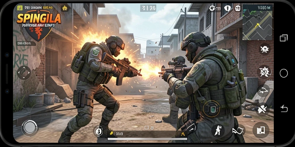Gameplay SPINGILA yang intens dan sangat seru.