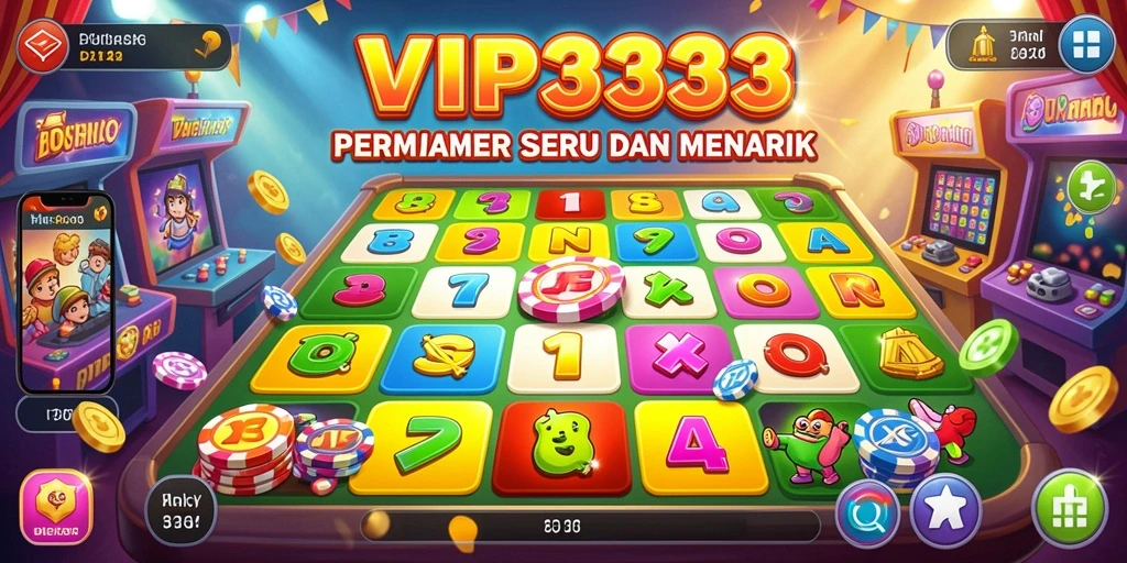 Tampilan gameplay menarik dari VIP333 yang penuh warna.